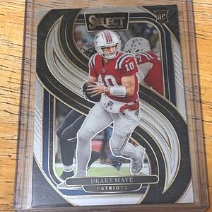 2024 Select Premier Level Drake Maye Rookie Card New England Patriots Super Bowl
